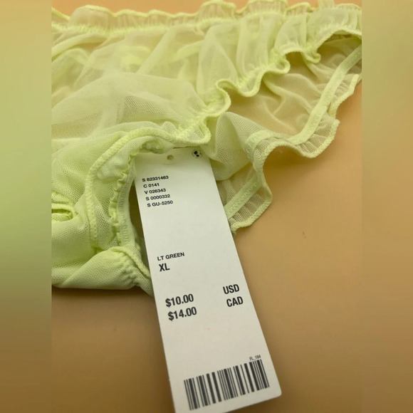 Out From Under Mesh Cheeky Undie, Lime, XL, NWT - Picture 4 of 5